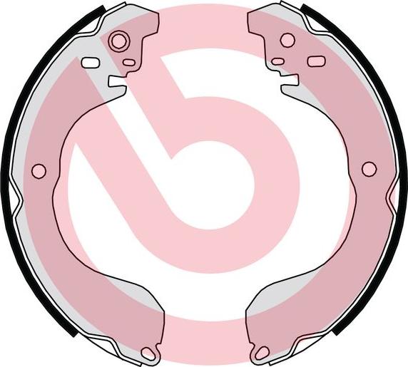 Brembo S 37 511 - Drum Brake Shoe Set car-mod.net