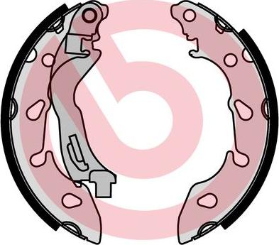 Brembo S 24 553 - Drum Brake Shoe Set car-mod.net