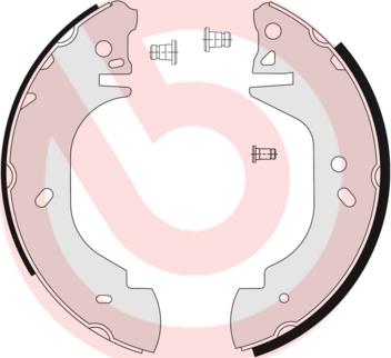 Brembo S 24 523 - Drum Brake Shoe Set car-mod.net