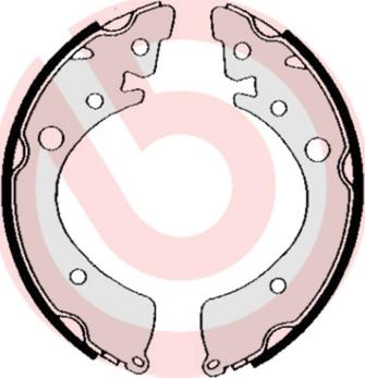 Brembo S 28 504 - Drum Brake Shoe Set car-mod.net