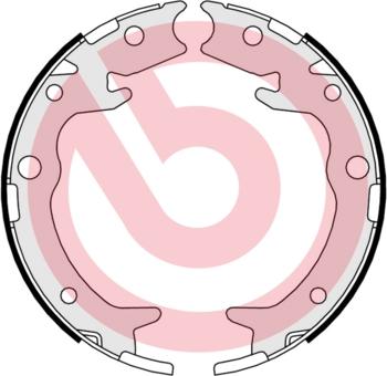 Brembo S 28 516 - Brake Shoe Set, parking brake car-mod.net