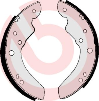Brembo S 23 564 - Drum Brake Shoe Set car-mod.net