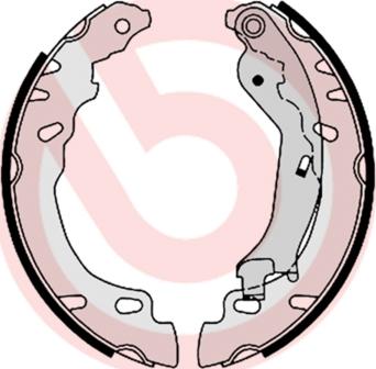 Brembo S 23 529 - Drum Brake Shoe Set car-mod.net