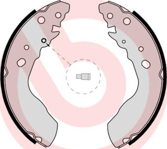 Brembo S 79 522 - Drum Brake Shoe Set car-mod.net