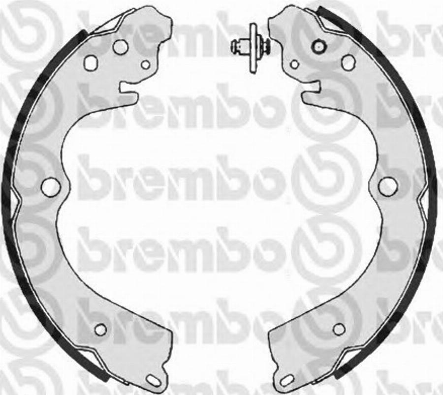 Brembo S 78 509 - Drum Brake Shoe Set car-mod.net