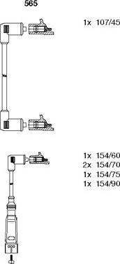 Bremi 565 - Ignition Cable Kit car-mod.net