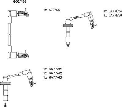 Bremi 600/495 - Ignition Cable Kit car-mod.net