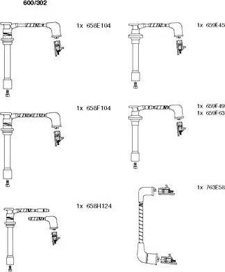 Bremi 600/302 - Ignition Cable Kit car-mod.net