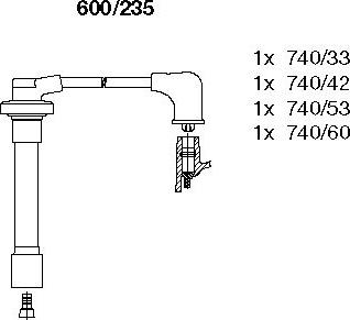 Bremi 600/235 - Ignition Cable Kit car-mod.net