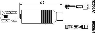 Bremi 10205/1 - Plug, distributor car-mod.net