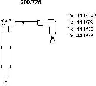 Bremi 300/726 - Ignition Cable Kit car-mod.net