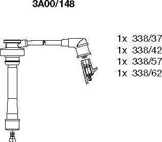 Bremi 3A00/148 - Ignition Cable Kit car-mod.net