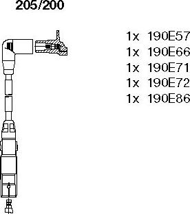 Bremi 205/200 - Ignition Cable Kit car-mod.net