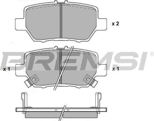 Bremsi BP3954 - Brake Pad Set, disc brake car-mod.net