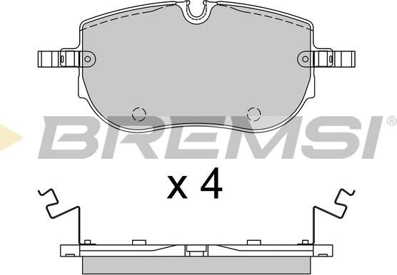 Bremsi BP3950 - Brake Pad Set, disc brake car-mod.net