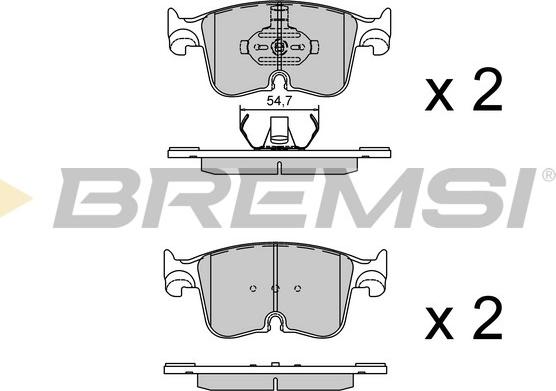 Bremsi BP3982 - Brake Pad Set, disc brake car-mod.net
