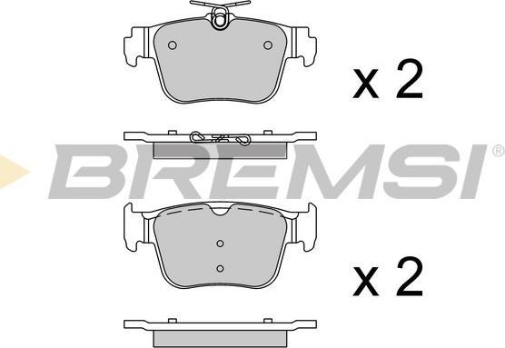 Bremsi BP3925 - Brake Pad Set, disc brake car-mod.net