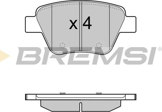 Bremsi BP3429 - Brake Pad Set, disc brake car-mod.net