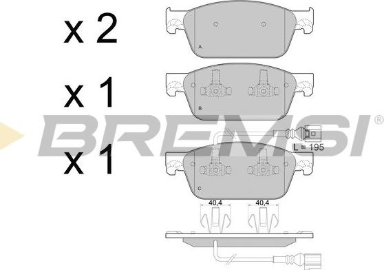 Bremsi BP3478 - Brake Pad Set, disc brake car-mod.net