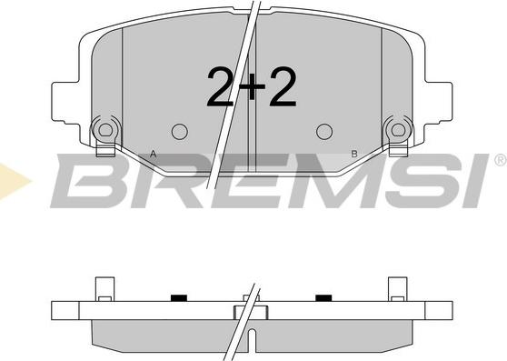 Bremsi BP3544 - Brake Pad Set, disc brake car-mod.net