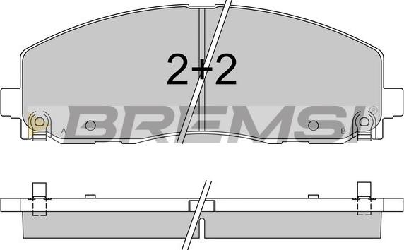 Bremsi BP3543 - Brake Pad Set, disc brake car-mod.net