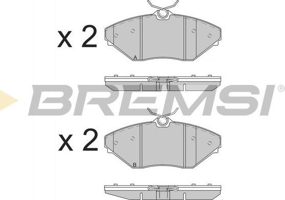 Bremsi BP3588 - Brake Pad Set, disc brake car-mod.net