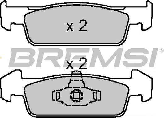 Bremsi BP3647 - Brake Pad Set, disc brake car-mod.net