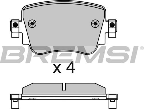 Bremsi BP3623 - Brake Pad Set, disc brake car-mod.net