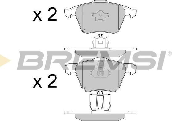 Bremsi BP3062 - Brake Pad Set, disc brake car-mod.net