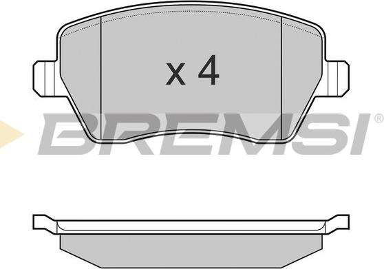 Bremsi BP3026 - Brake Pad Set, disc brake car-mod.net
