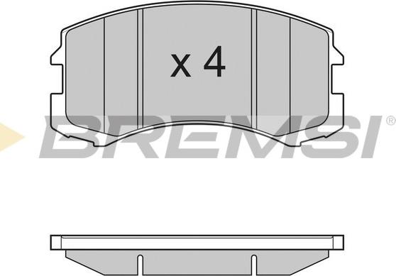Bremsi BP3192 - Brake Pad Set, disc brake car-mod.net