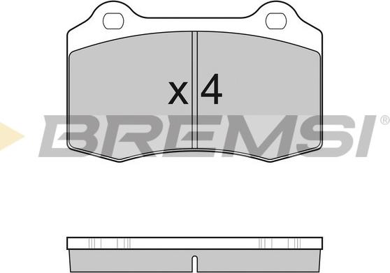 Bremsi BP3155 - Brake Pad Set, disc brake car-mod.net
