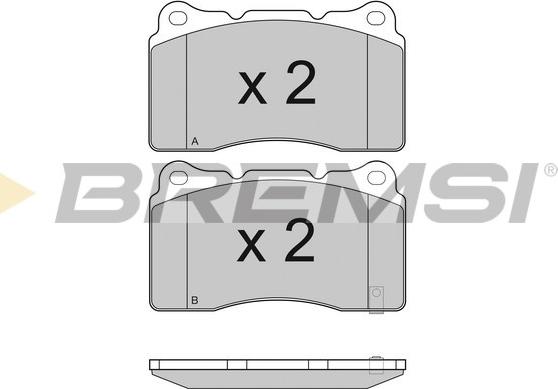 Bremsi BP3157 - Brake Pad Set, disc brake car-mod.net