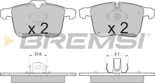 Bremsi BP3109 - Brake Pad Set, disc brake car-mod.net