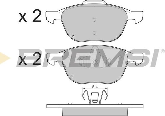 Bremsi BP3133 - Brake Pad Set, disc brake car-mod.net