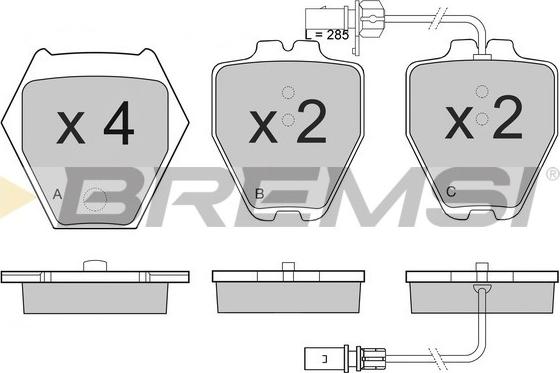 Bremsi BP3121 - Brake Pad Set, disc brake car-mod.net