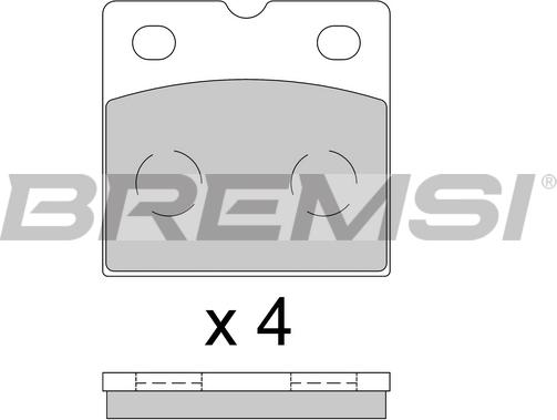 Bremsi BP3851 - Brake Pad Set, disc parking brake car-mod.net