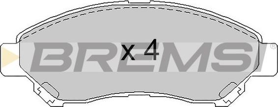 Bremsi BP3874 - Brake Pad Set, disc brake car-mod.net