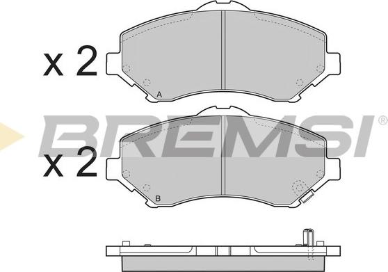 Bremsi BP3396 - Brake Pad Set, disc brake car-mod.net