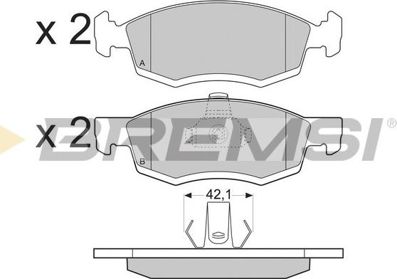 Bremsi BP3391 - Brake Pad Set, disc brake car-mod.net