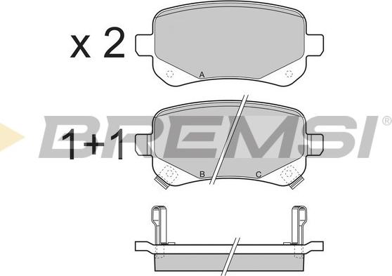 Bremsi BP3397 - Brake Pad Set, disc brake car-mod.net