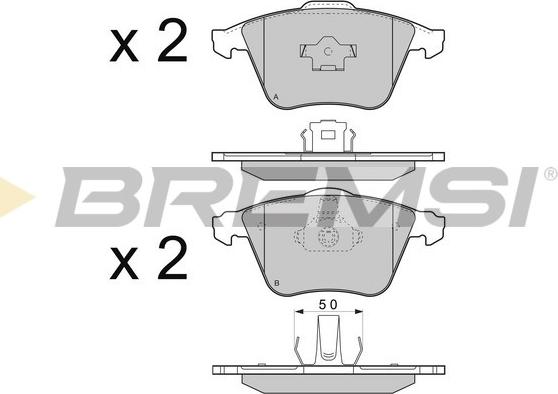 Bremsi BP3301 - Brake Pad Set, disc brake car-mod.net