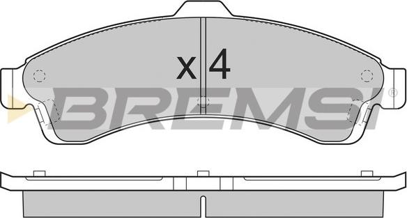 Bremsi BP3308 - Brake Pad Set, disc brake car-mod.net