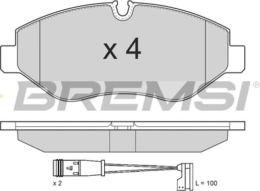 Bremsi BP3292TR - Brake Pad Set, disc brake car-mod.net