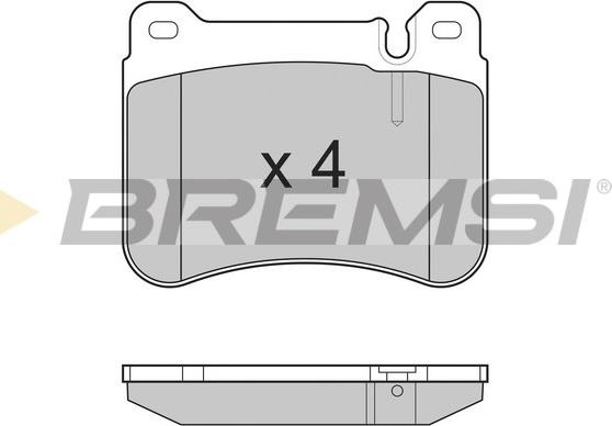 Bremsi BP3265 - Brake Pad Set, disc brake car-mod.net