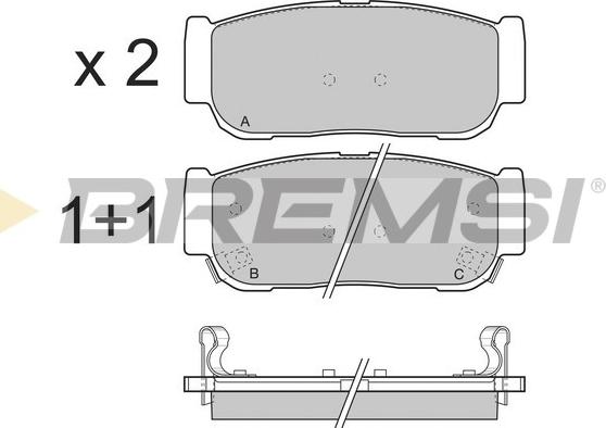 Bremsi BP3267 - Brake Pad Set, disc brake car-mod.net