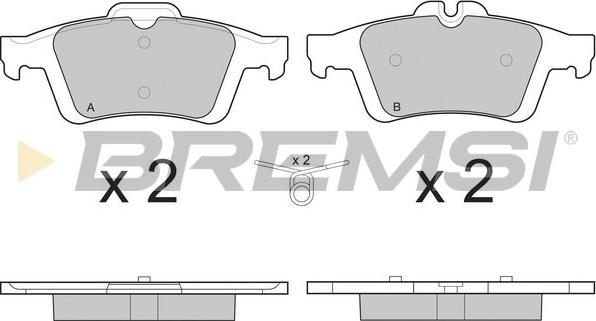 Bremsi BP3217 - Brake Pad Set, disc brake car-mod.net