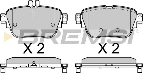 Bremsi BP3758 - Brake Pad Set, disc brake car-mod.net
