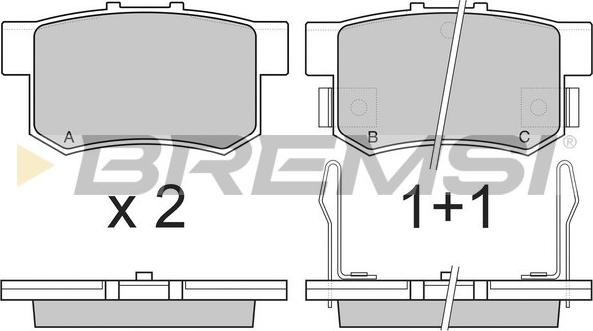 Bremsi BP2483 - Brake Pad Set, disc brake car-mod.net