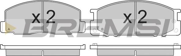 Bremsi BP2435 - Brake Pad Set, disc brake car-mod.net